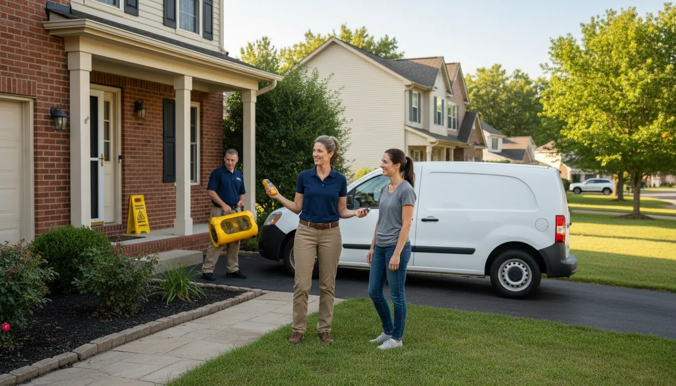 Water restoration image for Dehumidification And Cleanup Services in Honeydew, CA